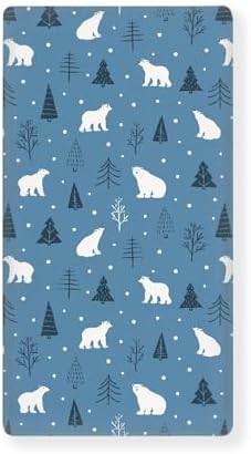 Streeyiu Polar Bears Crib Sheets 52x28x8 In