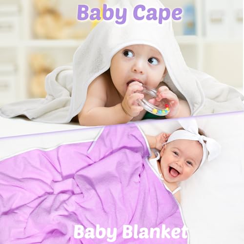 Chumia 6 Pack Baby Hooded Towels 30x30 Inch