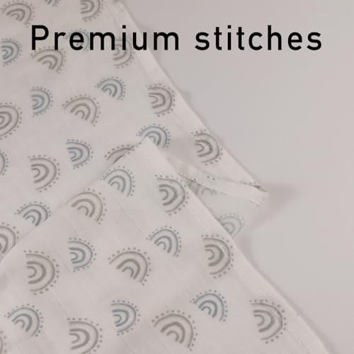 LYRICHOM Muslin Burp Cloths 6 Pack for Newborn
