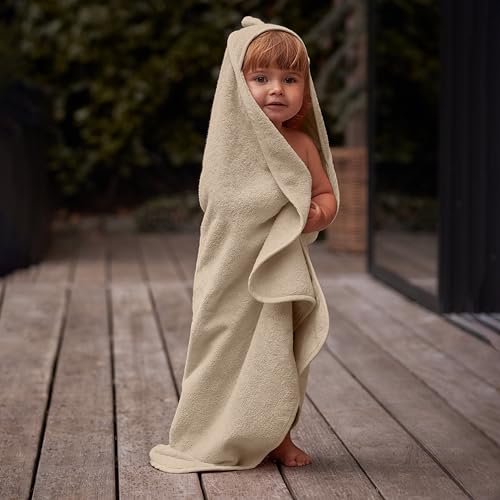 Huxie Baby Hooded Towel Organic Cotton Bear Design