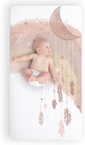 JumpOff Jo Fitted Crib Sheet - Rainbow Dream Catcher