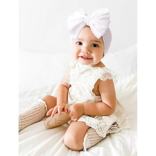 Niceye Handmade Soft Stretchy Baby Headbands with Bows