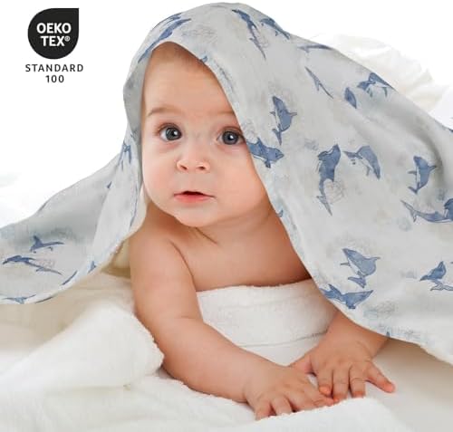 LYRICHOM Muslin Burp Cloths 6 Pack