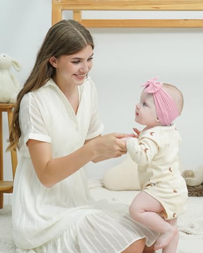 20pcs Baby Headbands with Bow Elastic Hairband