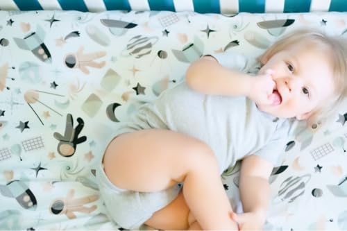 Camphor Bridge Toddler Crib Sheets Space Theme