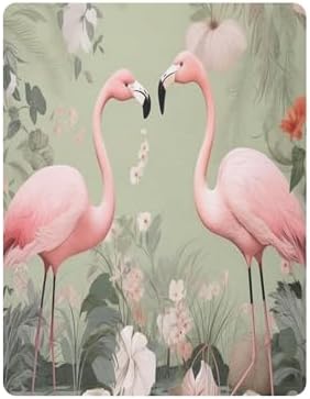 Qilmy Flamingo Crib Sheet Soft and Breathable for Baby