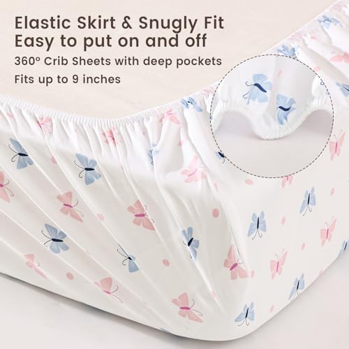 Davids Kids 3 Pack Crib Sheets Ultra Soft Breathable
