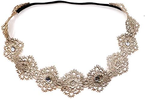 Zapire 6pcs Lace Floral Headbands for Baby Girl