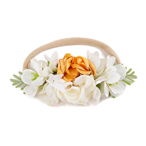 Baby Girl Floral Headbands - 3pcs Stretchable Hairband
