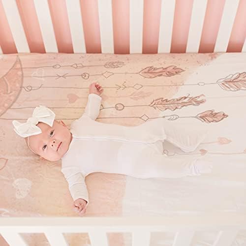 JumpOff Jo Fitted Crib Sheet - Rainbow Dream Catcher