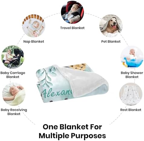 Personalized Baby Blanket with Name for Boys