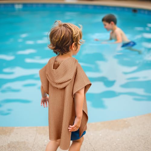 Zamlory Hooded Kids Beach Towel - Soft Poncho for Babies and Toddlers