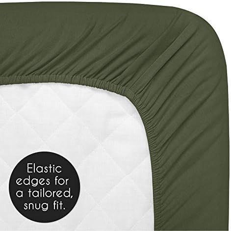 Dark Green Boho Arrow Crib Sheet for Baby Newborn Toddler