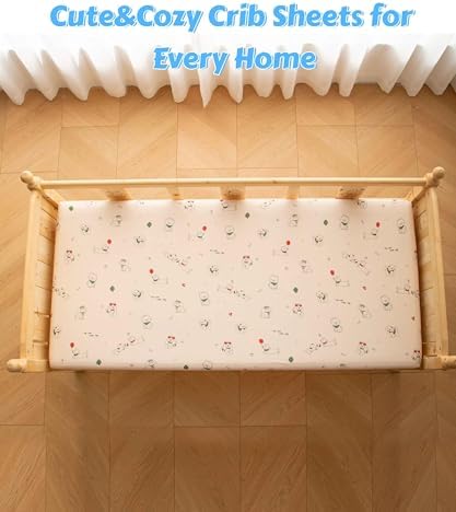SDY Dog Jersey Crib Sheets 2 Pack Fitted