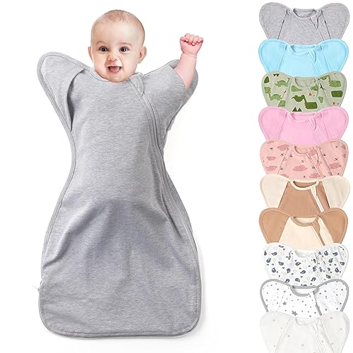 Knirose 3-Way Swaddle Blanket Sleep Sack with Arms Up