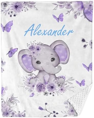 Personalized Baby Blanket with Name - Super Soft Custom Blanket for Newborn