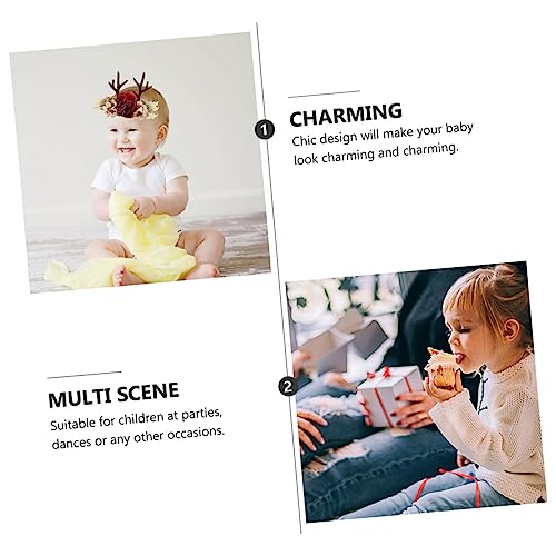 Happyyami 2Pcs Flower Headbands for Newborns and Kids