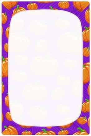 Qilmy Halloween Crib Sheet for Baby Soft Breathable Snug Fit