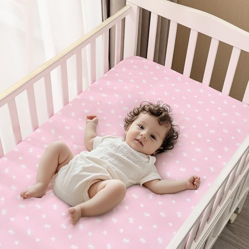 PHF 2 Pack Crib Sheets with 9in Deep Pocket