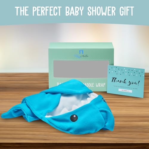 BlueMello Baby Shark Swaddle Blanket Fox Bathrobe Bundle