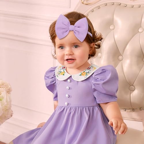 YanJie 9PCS Nylon Bow Headbands for Baby Girls