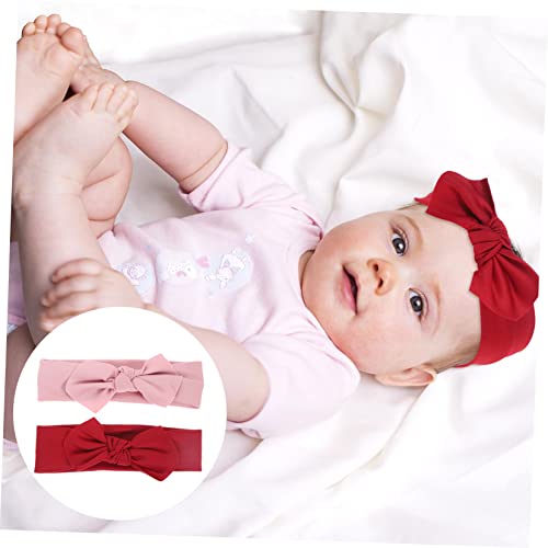 2pcs Oversized Hair Bows Headbands for Baby Girls 1