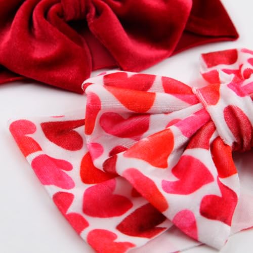 Valentines Bow Headband for Baby Girls
