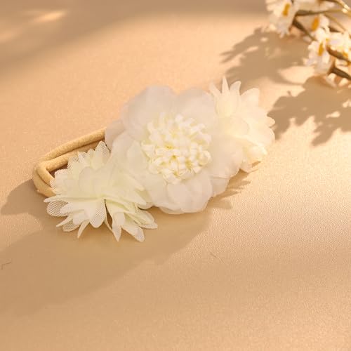 Kenjudess Stretchy Baby Girl Flower Headbands 1