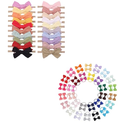Jollybows 20pcs Baby Girls Hair Bows Headbands