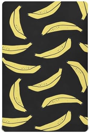 KICPOAY Tropical Banana Doodle Crib Sheets
