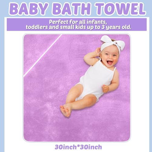 Chumia 6 Pack Baby Hooded Towels 30x30 Inch