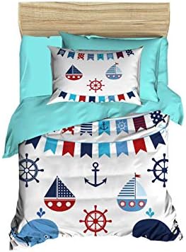 OZINCI Nautical Themed Baby Bedding Set 4 Pieces