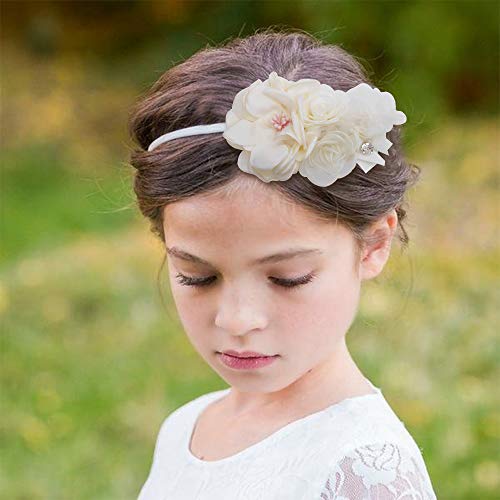 Baby Girl Floral Headband 3pcs Elastic Hairband Set