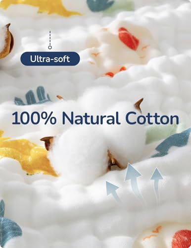 USBettas Muslin Baby Hooded Towel 2 Pack