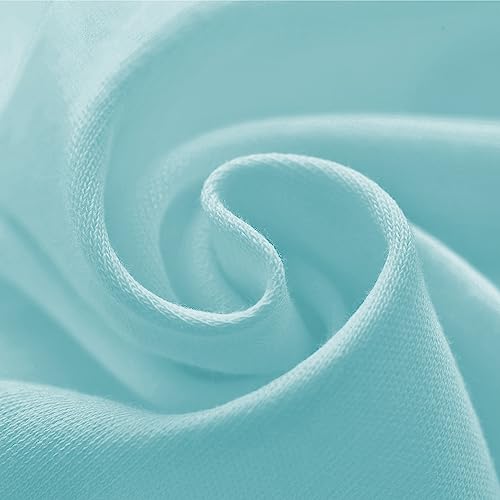 Biloban Crib Sheets 2 Pack 52X28 Fit Standard Crib Mattress Neutral Pink Aqua