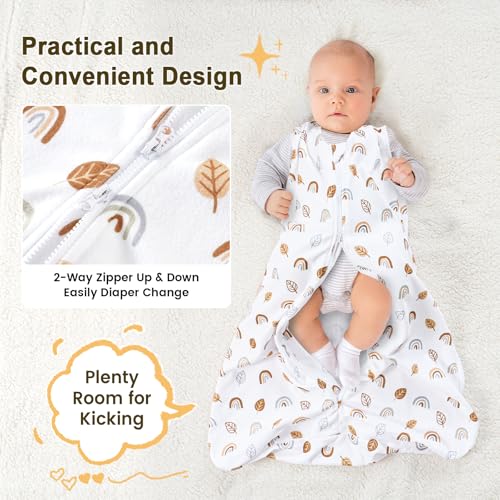 PHF 3 Pack Warm Micro-Fleece Baby Sleep Sack 6-12 Months
