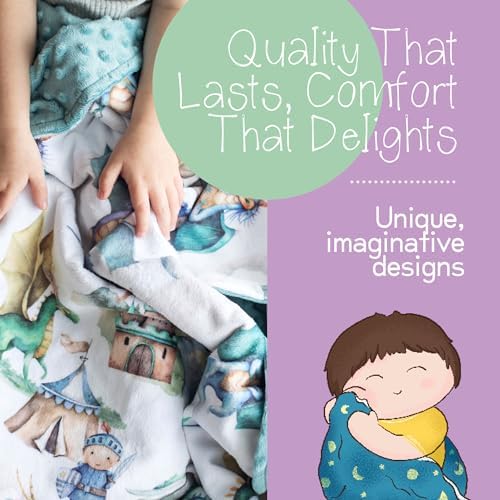 Premium Soft Plush Minky Dot Baby Blanket for Newborn 30x40