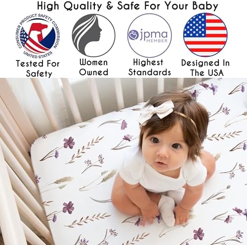 Sweet Jojo Designs Boho Garden Crib Sheets Set - 2pc