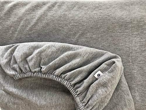 Cary Crib Sheet Set 27x51 4 Piece Soft Jersey Grey