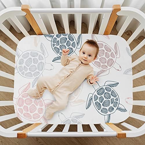 Xigua Sea Turtles Crib Sheet for Baby Bed
