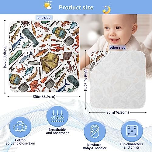 Pigsaly Hooded Baby Towel 30x30in Cotton Washcloth for Newborn
