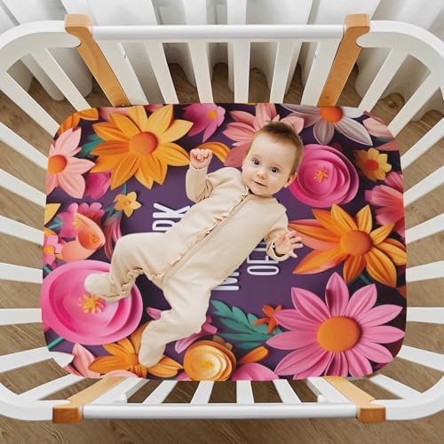 Wajiw Crib Sheets for Girls and Boys Soft Breathable Fitted