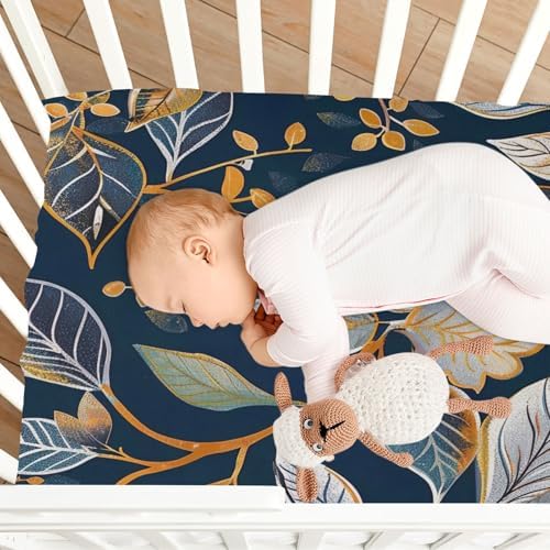 Wajiw Floral Crib Sheets Soft Breathable Fitted