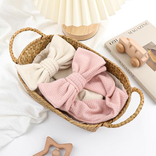 YanJie Stretchy Waffle Headbands for Baby Girls