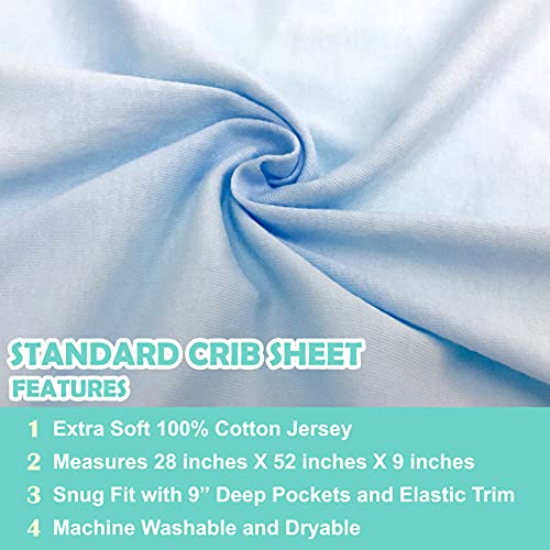 American Baby Company 2 Pack Natural Cotton Crib Sheets
