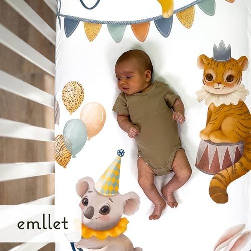 Carnival Fun 100 Cotton Crib Sheet Circus Theme