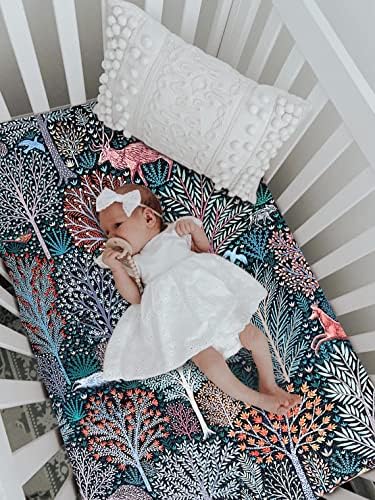 Culclendy Soft Fitted Crib Sheet - Jungle Animals
