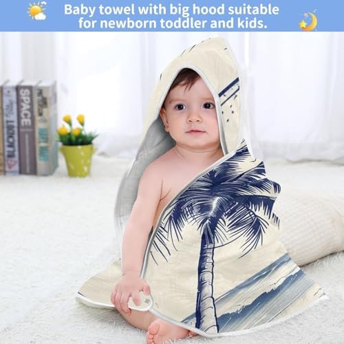 PaChyLuu Sea Baby Hooded Towel 30x30 Inch Soft Cotton