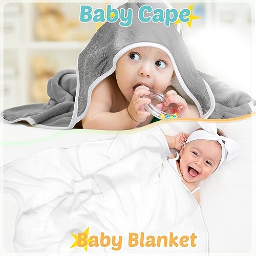 Chumia 6 Pack Baby Hooded Towels for Newborns and Toddlers