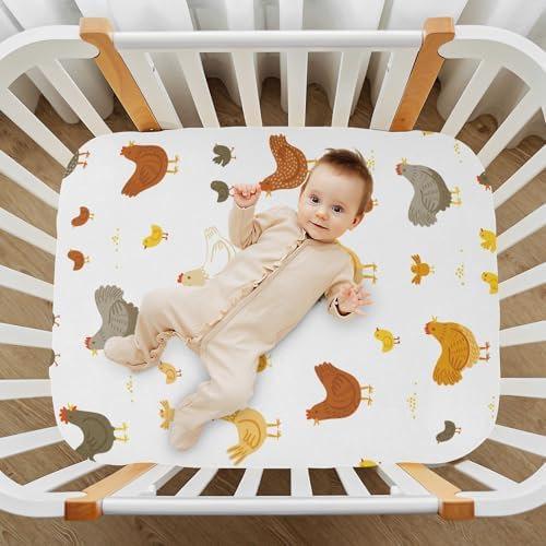 KICPOAY Crib Sheets Stretchy Playard Sheets for Baby Toddler